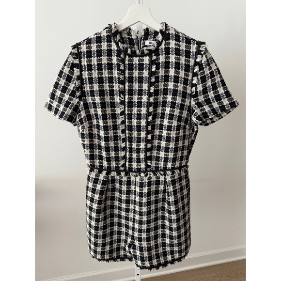 NWT Walter Baker Tweed Plaid Betty Romper - Picture 4 of 10